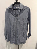 Brooks Brothers button up shirt blue and white stripes M