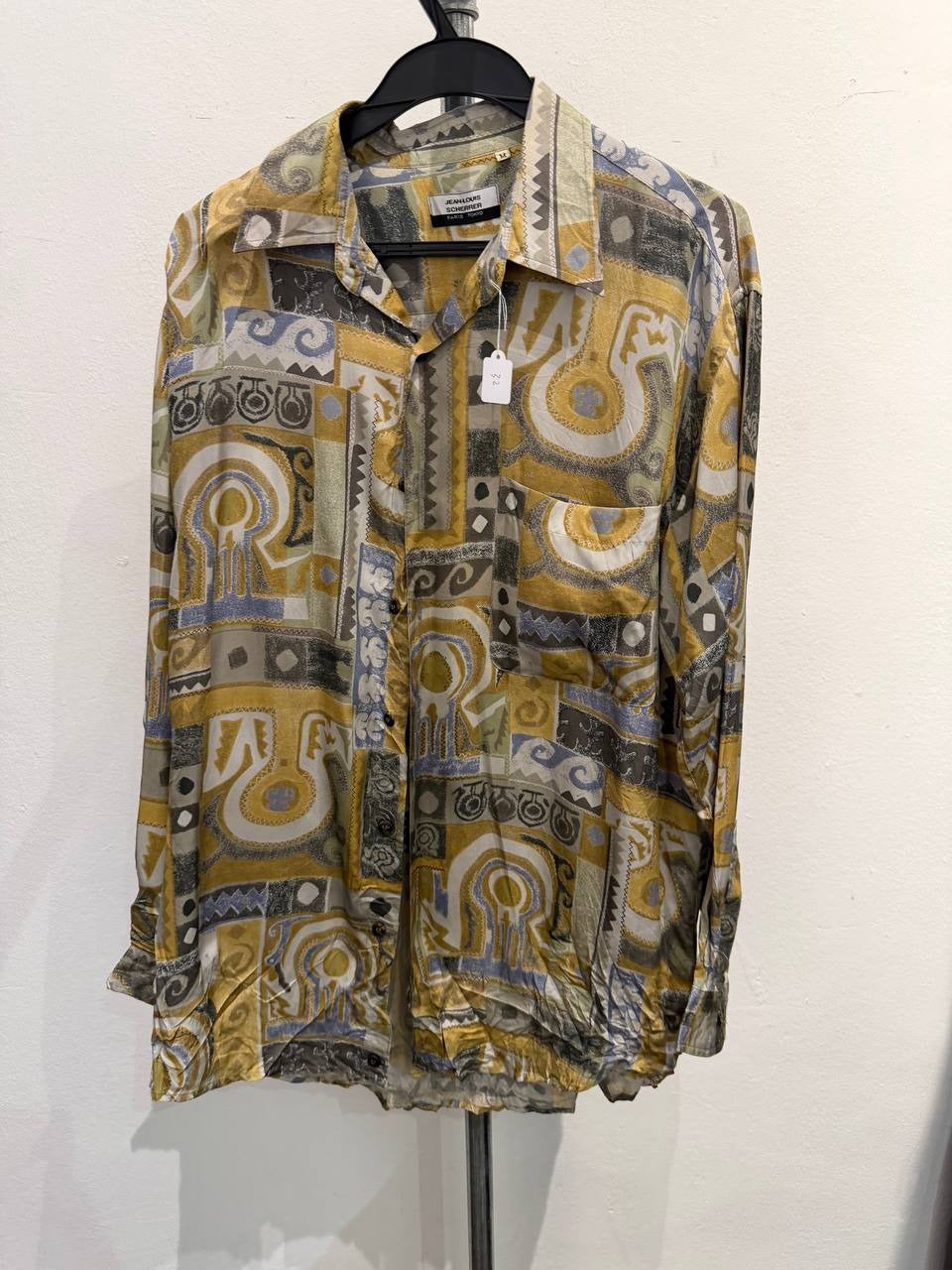 Jean-Louis Scherrer casual shirt yellow multi M