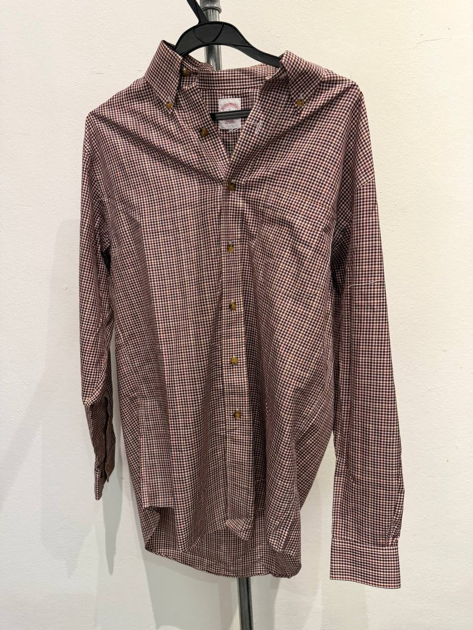 Brooks Brothers button up shirt checkered red plaid size S