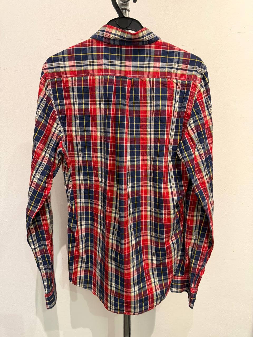 GANT Rugger plaid button up shirt red navy M