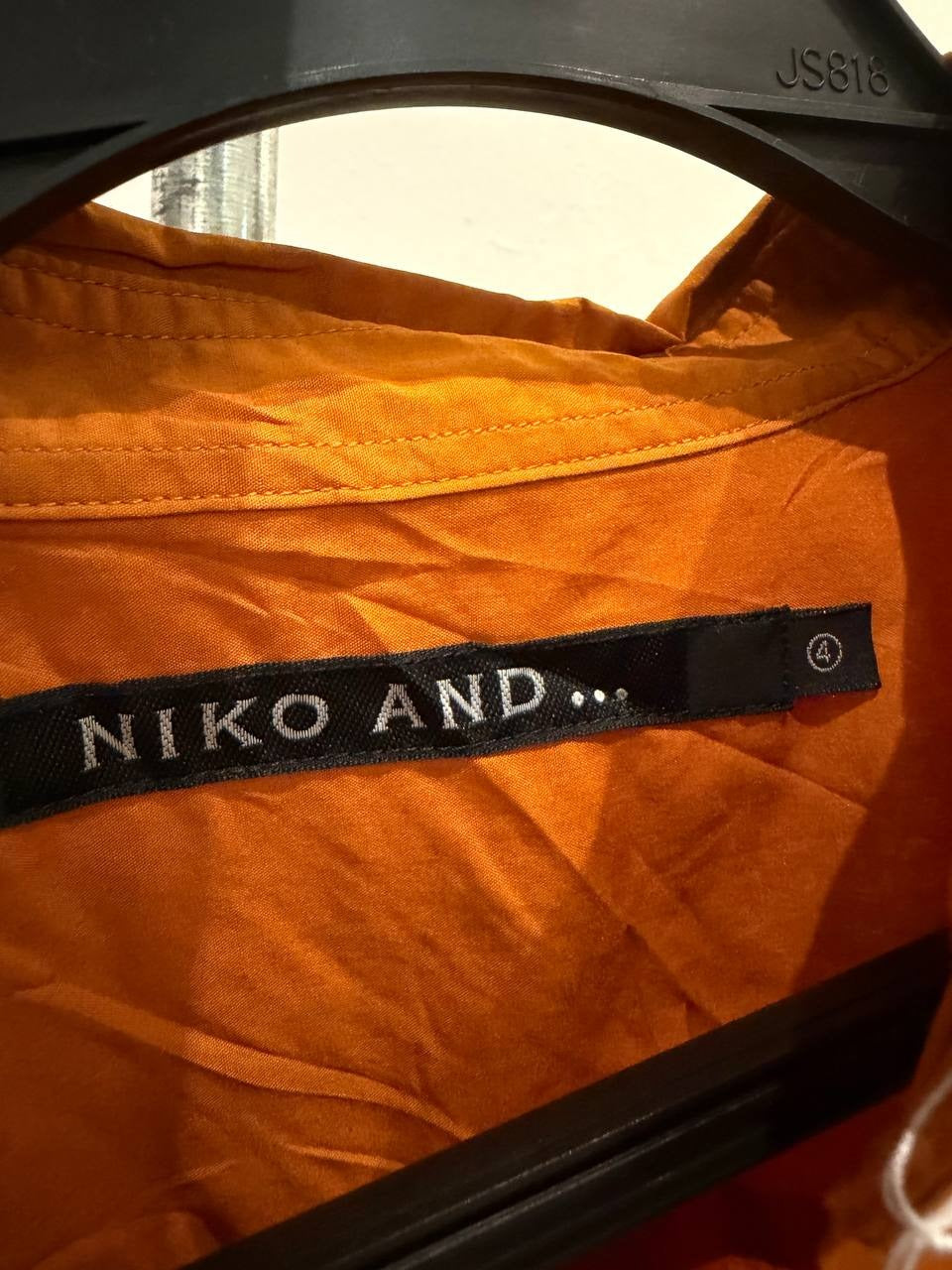 Niko and... button up shirt orange XL