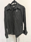 Junmen polka dot button up shirt black white L