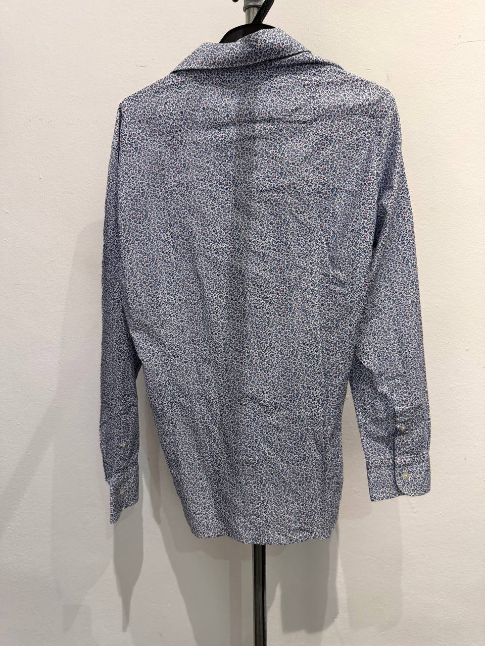 Beams Heart button up shirt floral print blue L