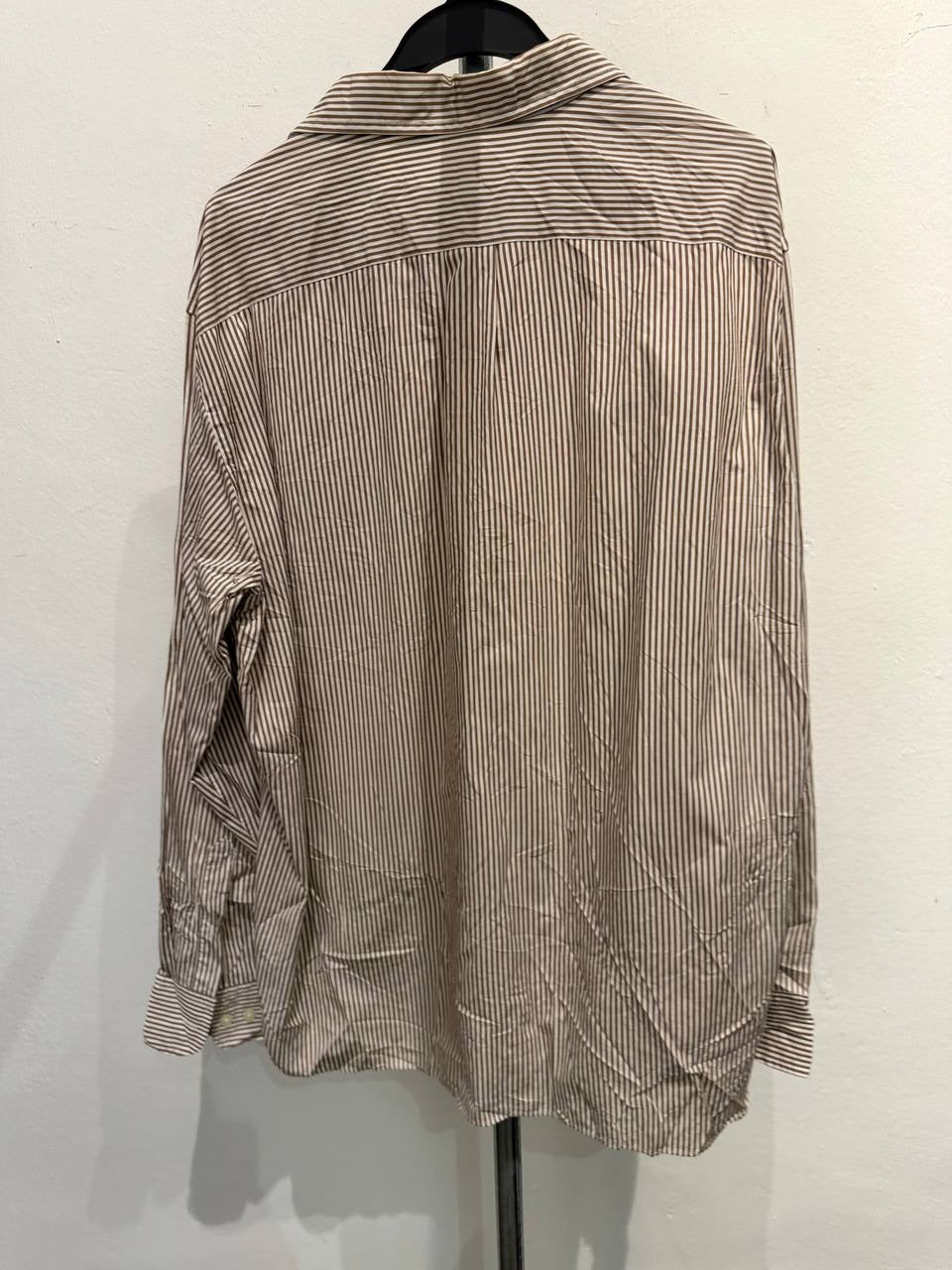 J.Crew button up shirt striped brown cream L