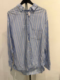 Rageblue button up shirt striped blue L