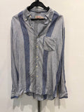 Brooks Brothers button up shirt blue and white striped L