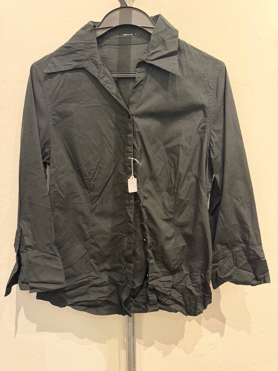 Comme ca ism button-up shirt black L
