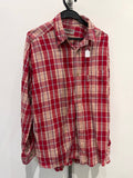Vision button up shirt plaid red L