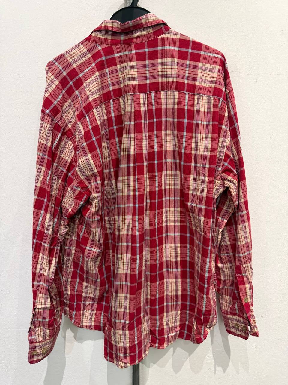 Vision button up shirt plaid red L