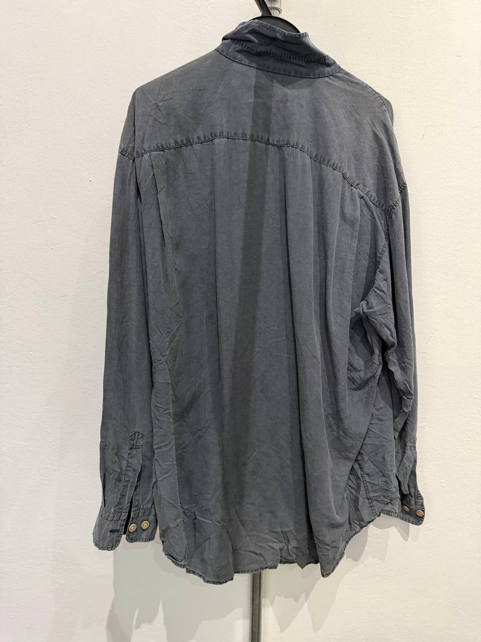 Intermezzo button-up shirt grey XL