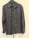 AIRWALK button up shirt navy plaid XL