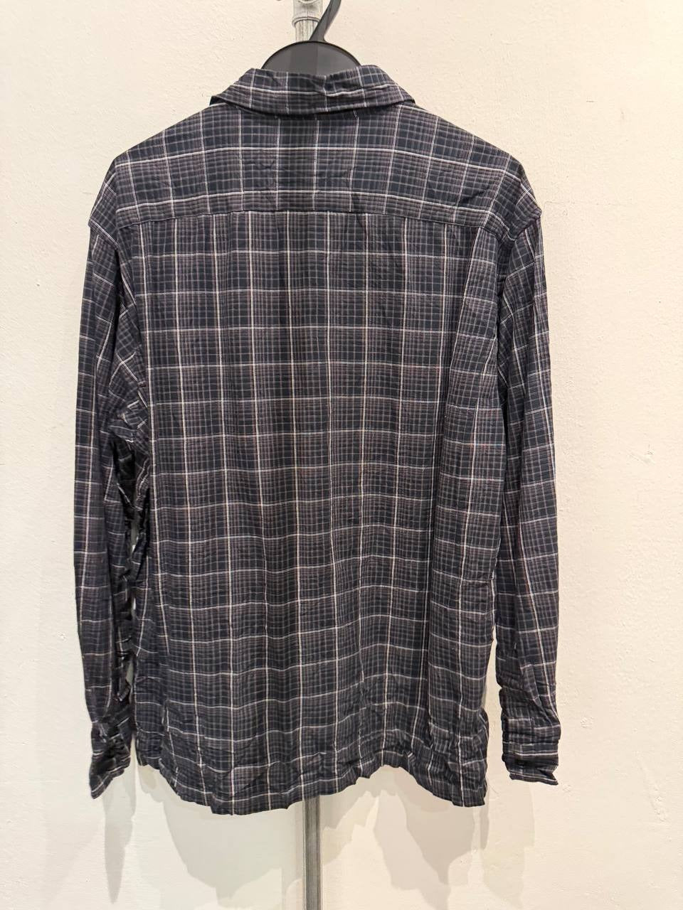 AIRWALK button up shirt navy plaid XL