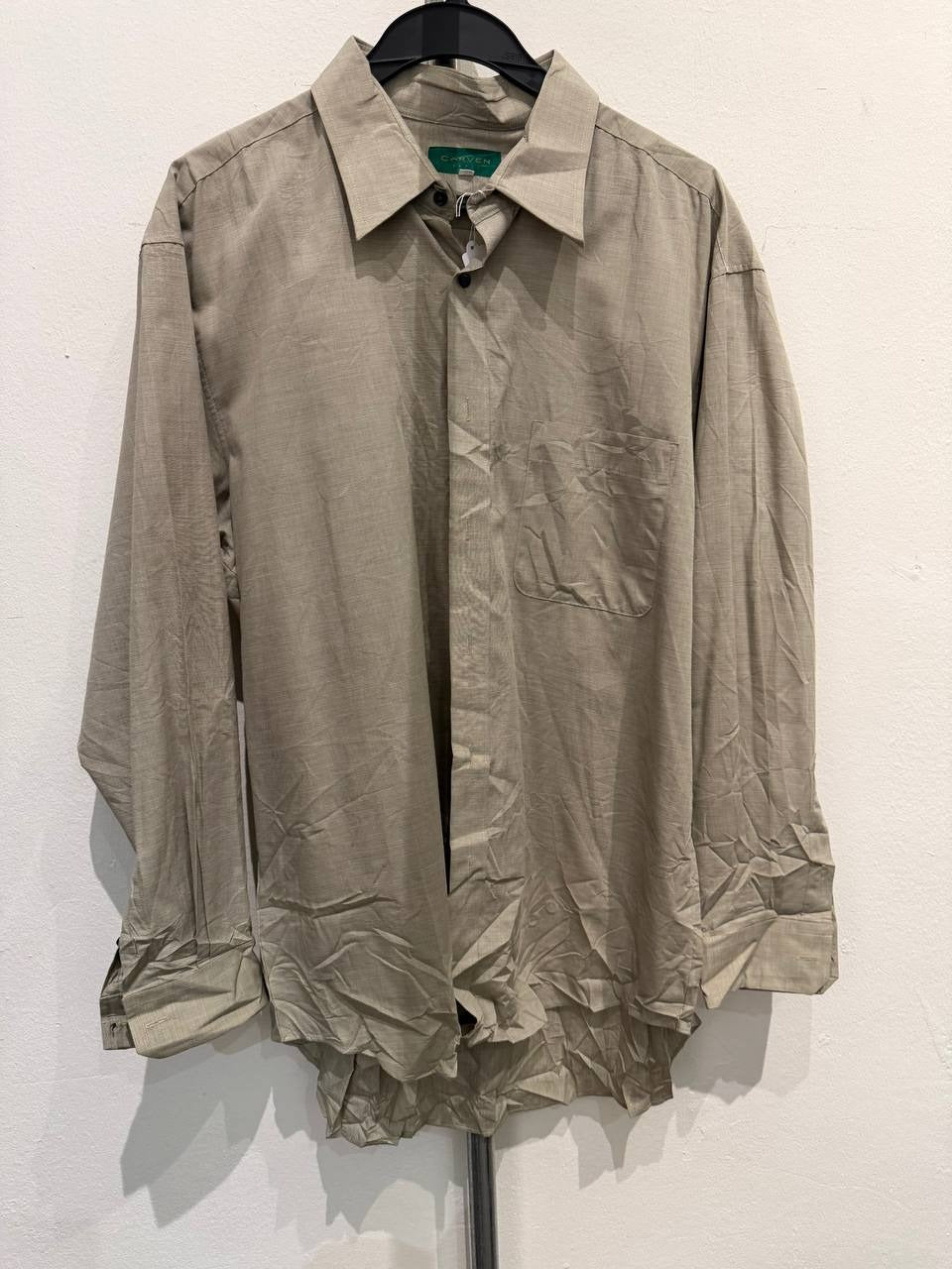 Carven Paris button-up shirt beige XL