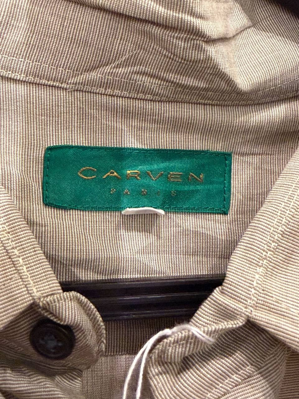 Carven Paris button-up shirt beige XL