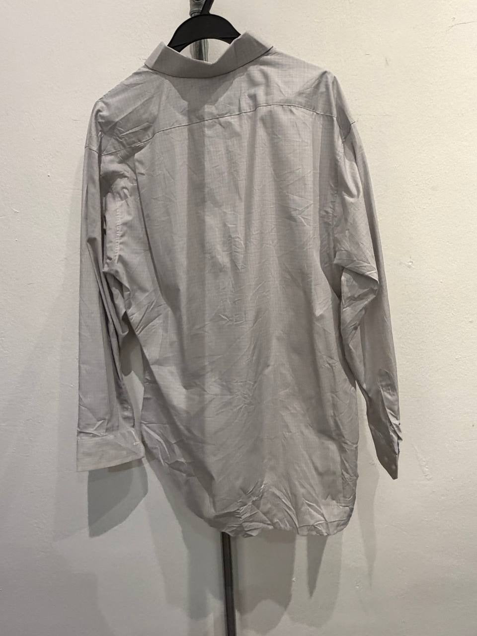 Carven button up shirt checkered grey XL