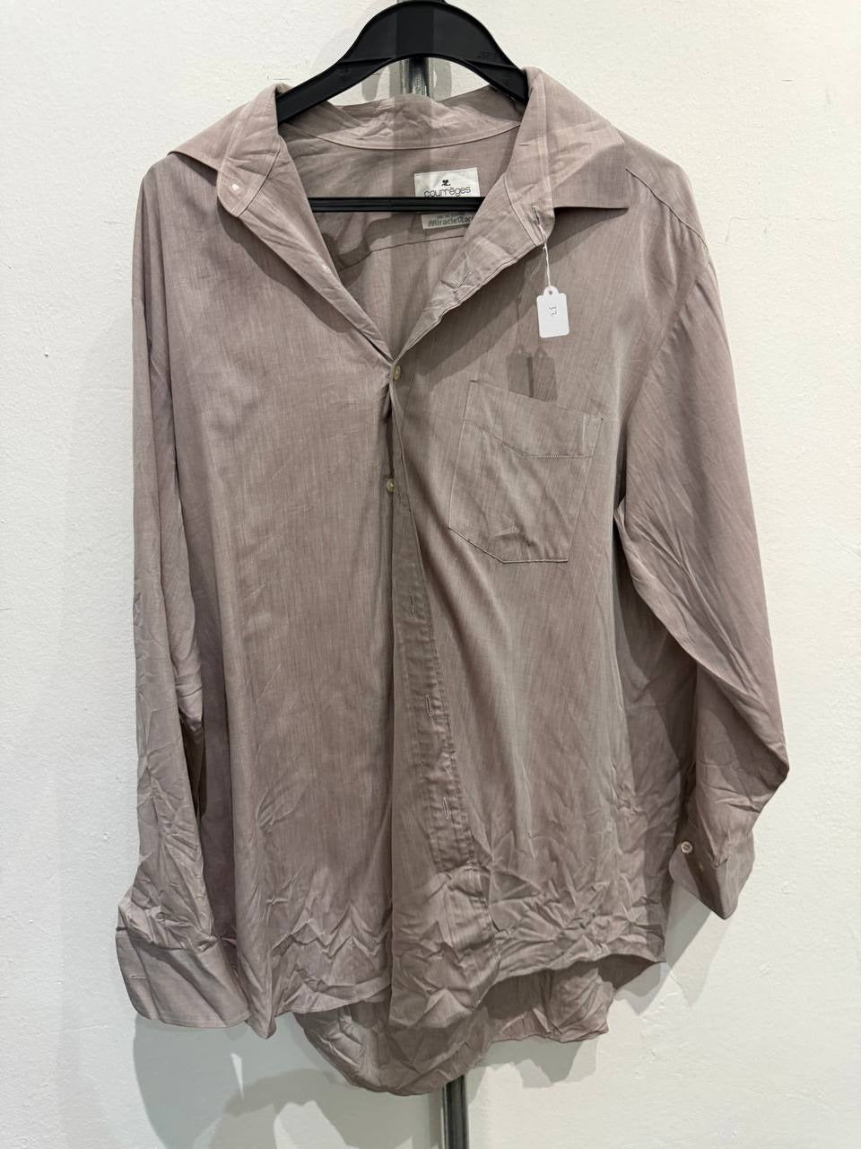 Courrèges button up shirt MiracleCare beige XL