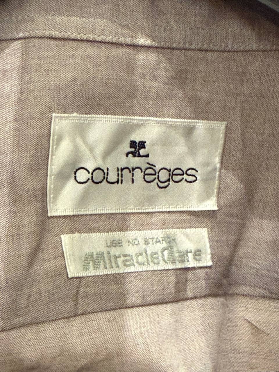 Courrèges button up shirt MiracleCare beige XL