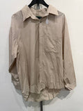 Carven button up shirt beige XL