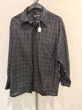 St Andrews button up shirt checkered black L