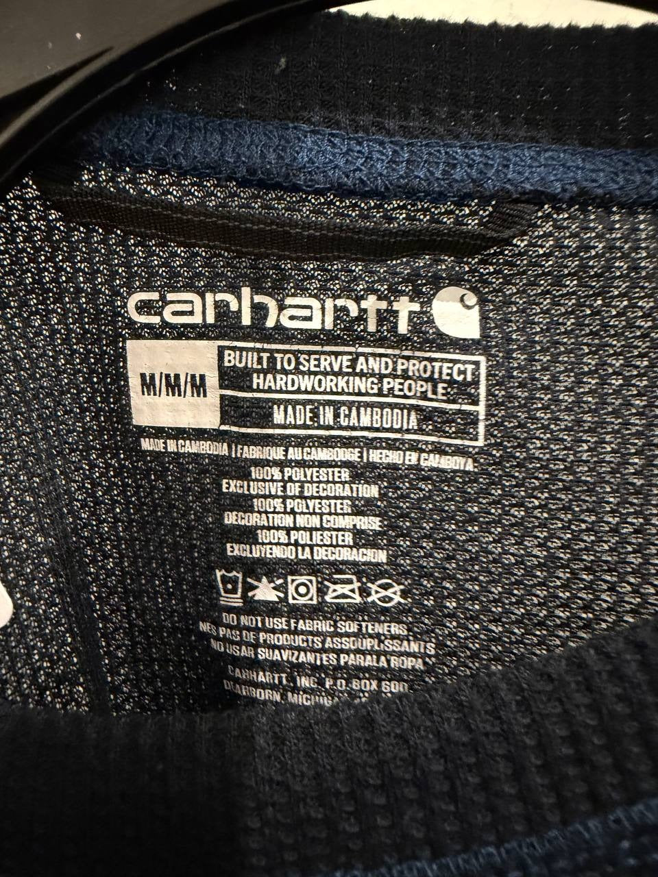 Carhartt Long Sleeve Tee Navy M