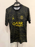 Jordan soccer jersey black graphic design XS