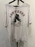 Converse Graphic T-Shirt featuring sneakers graphic white XL