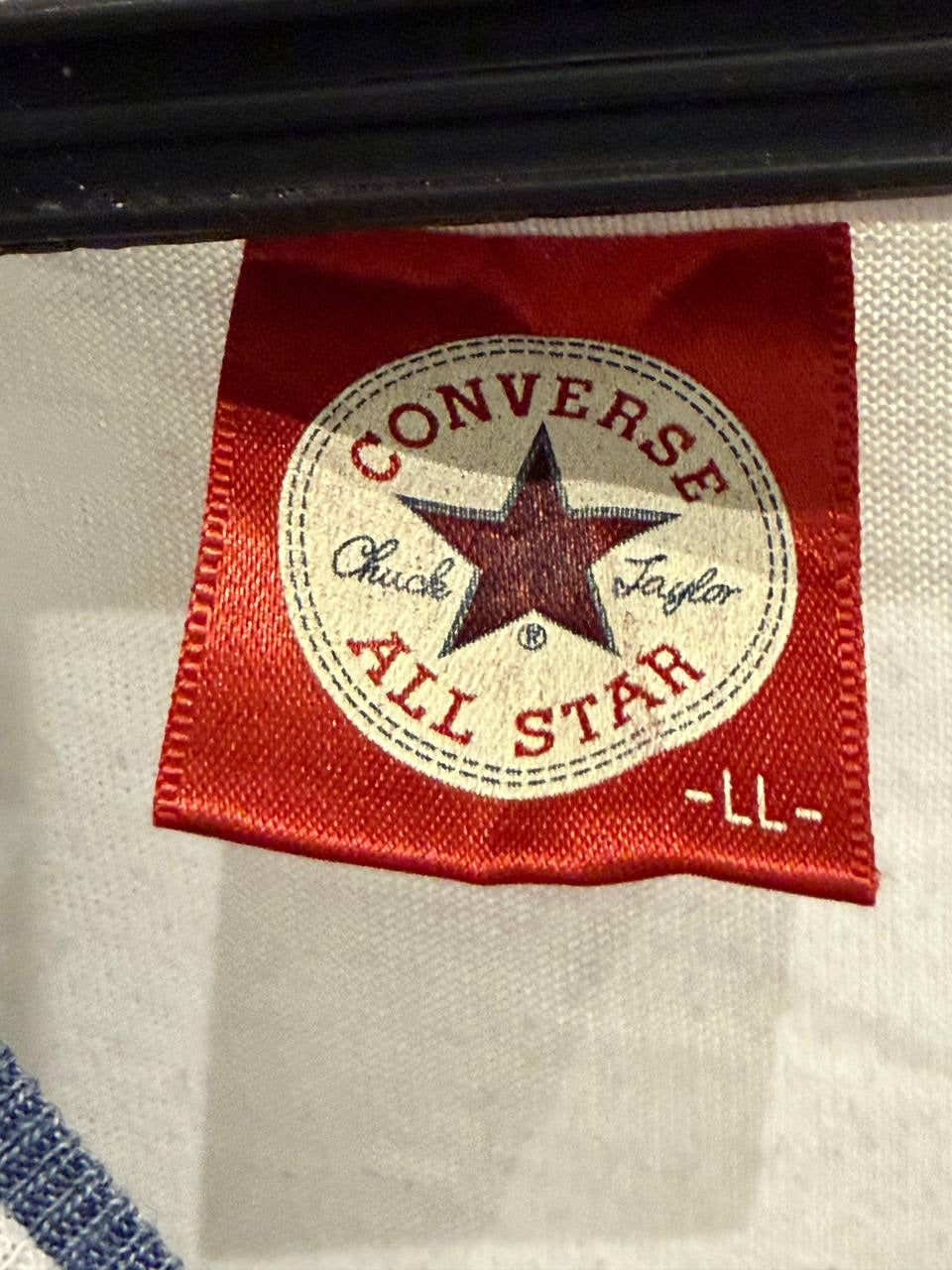Converse graphic t-shirt with sneaker design white XL