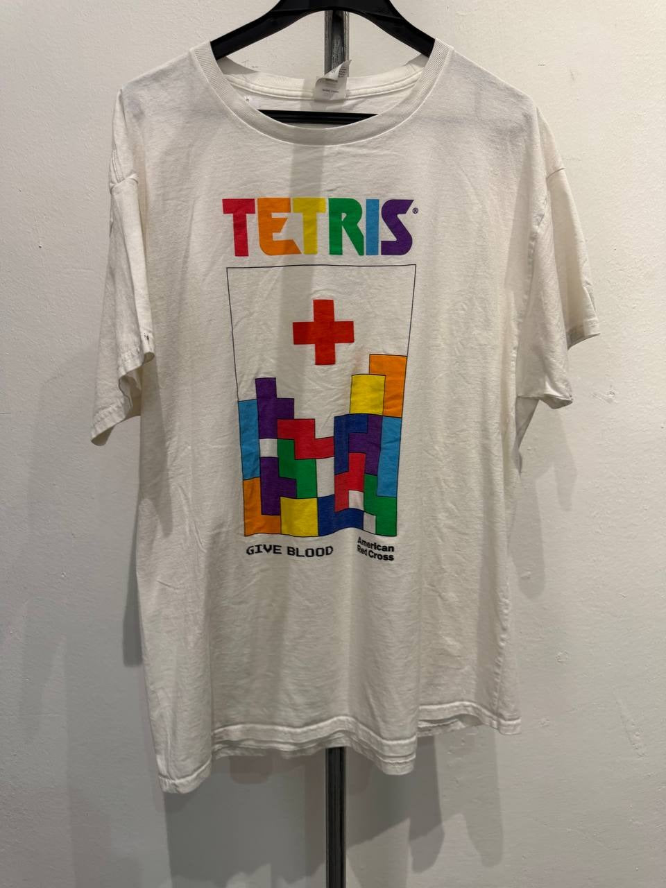 Hanes Tetris graphic t-shirt white L