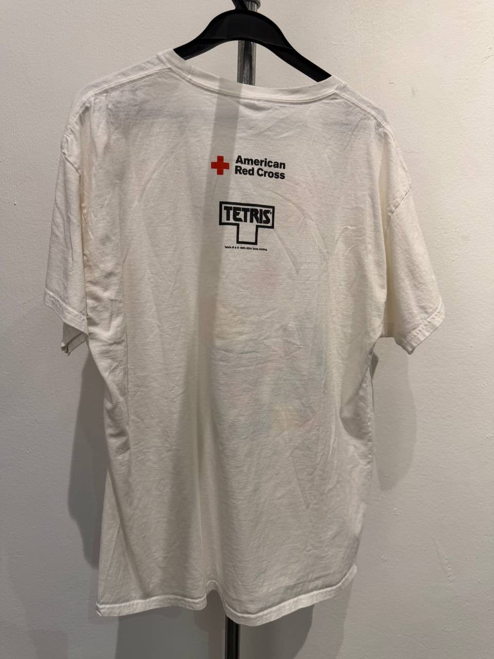 Hanes Tetris graphic t-shirt white L