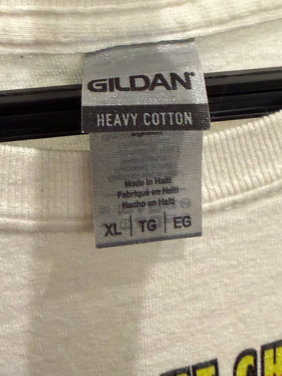 Gildan graphic t-shirt Holyfield Tyson print white XL