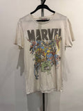 Marvel Graphic T-Shirt featuring superheroes cream M