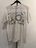 Hallmark Graphic T-Shirt floral design white M