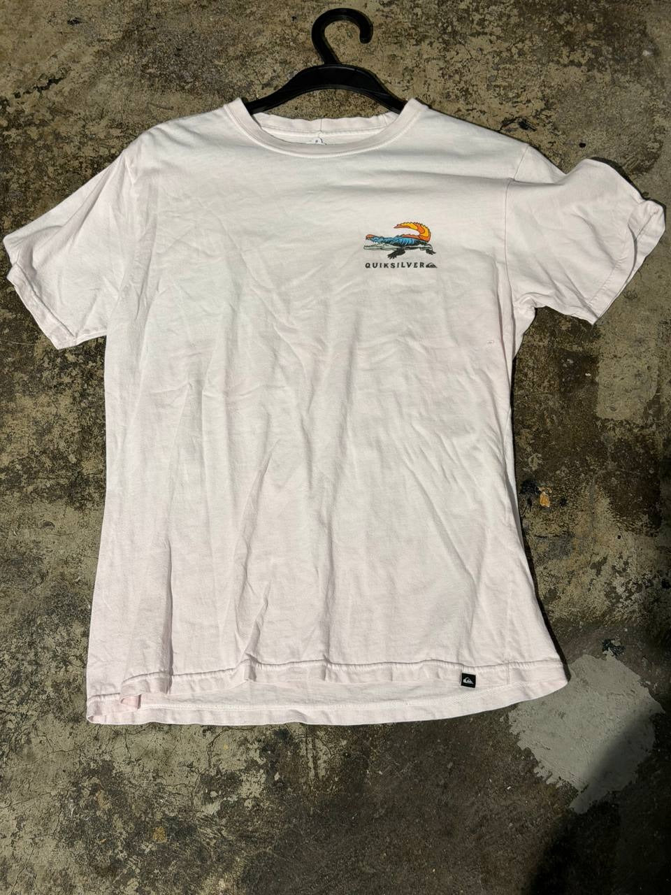 Quiksilver graphic t-shirt Florida design white M