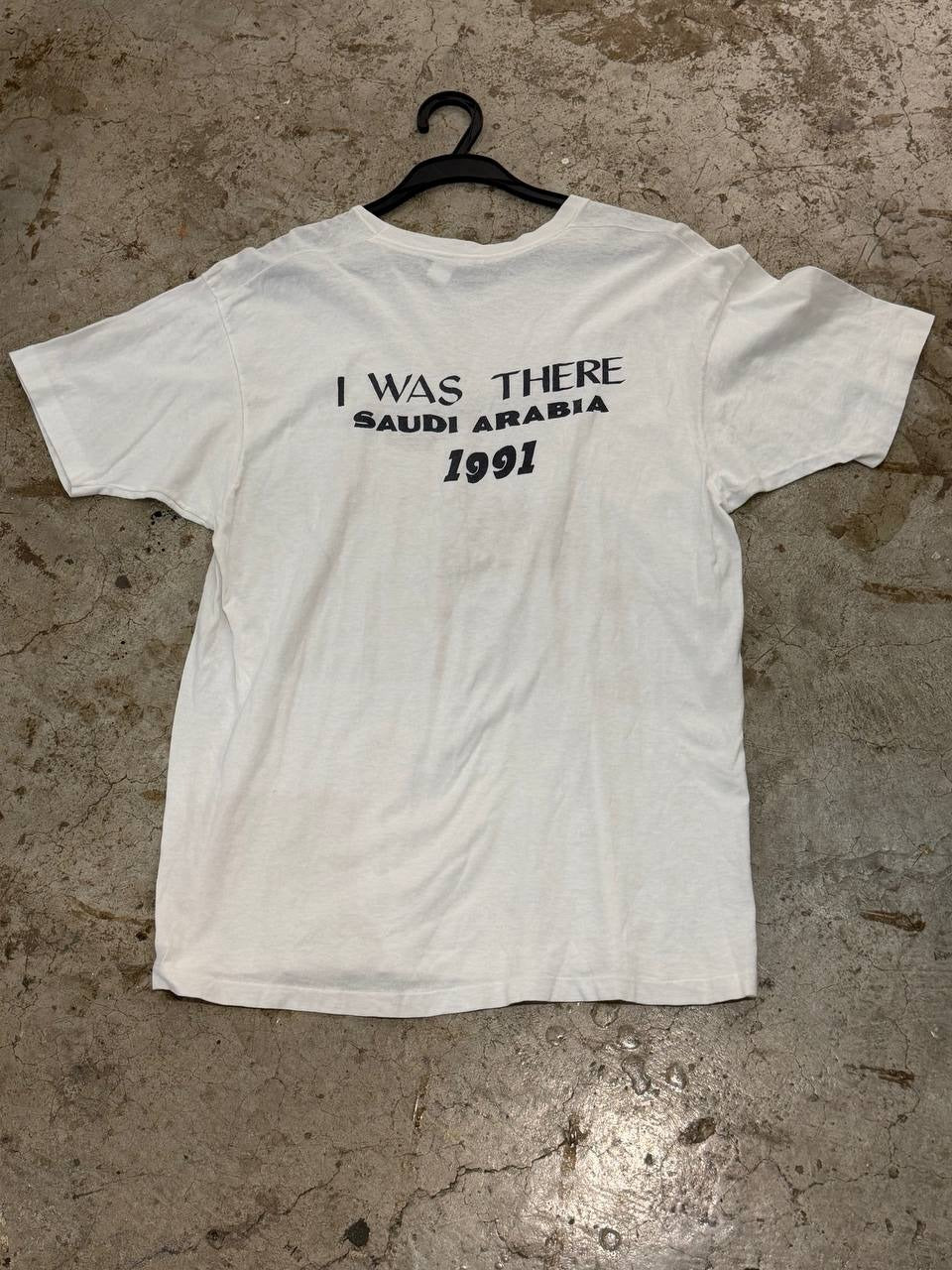 Hanes Graphic T-Shirt I Was There Saudi Arabia 1991 White XL