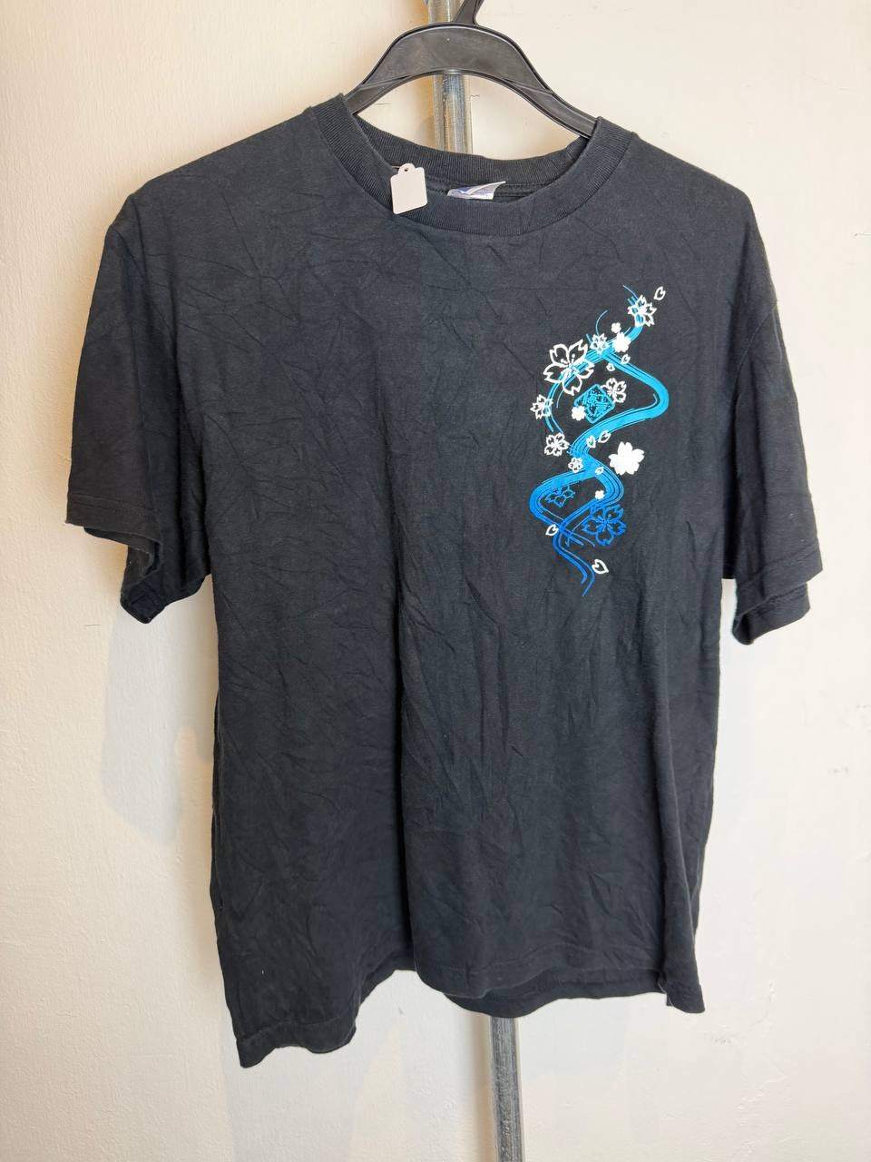 Umin Chu graphic t-shirt floral design black M