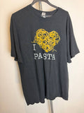 Gildan graphic t-shirt I Love Pasta design black XL