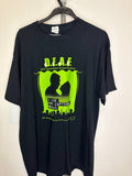 Jerzees graphic t-shirt D.E.A.F. design black XL