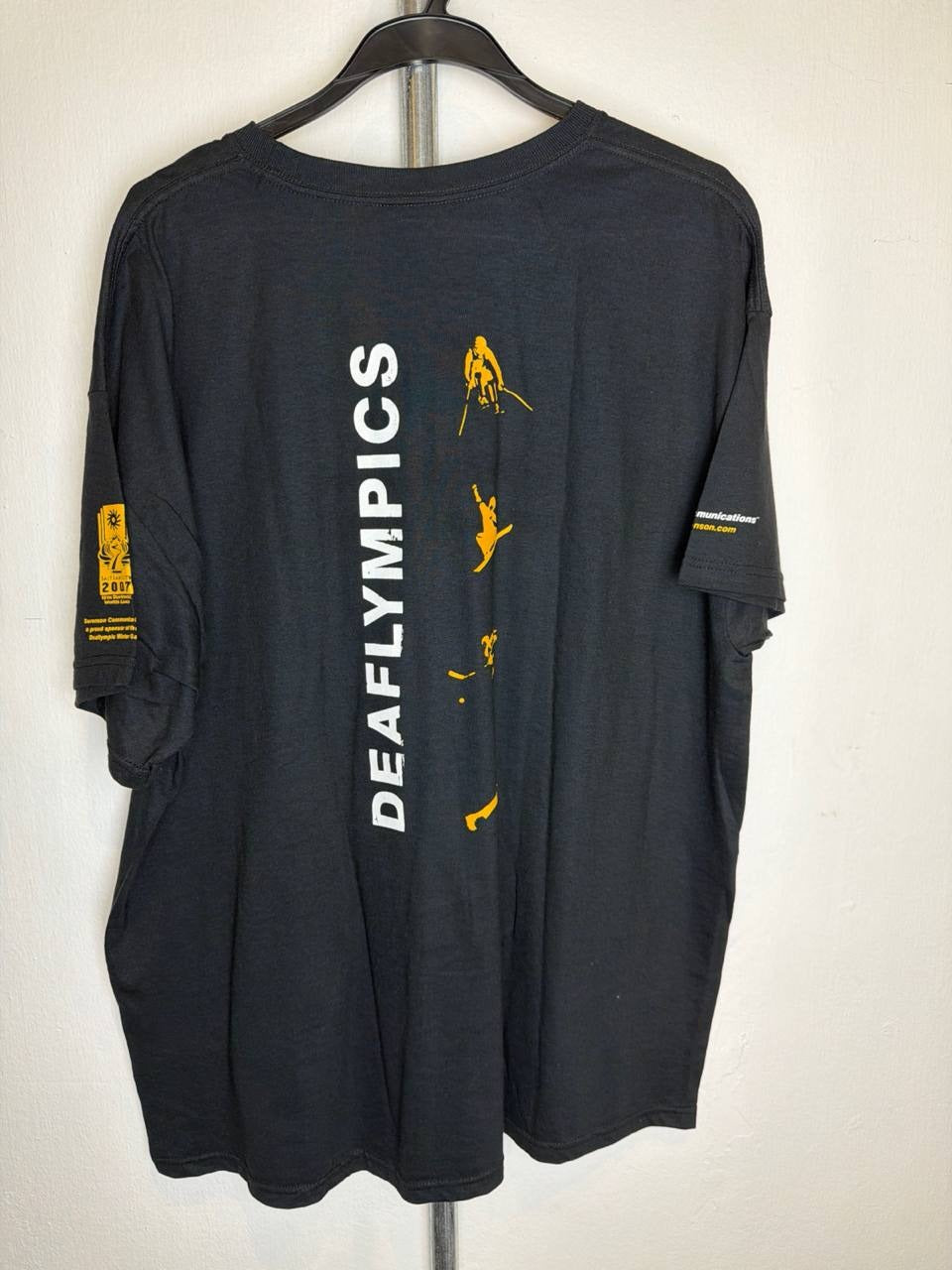 Hanes graphic t-shirt Connecting Champions Deaflympics black XL