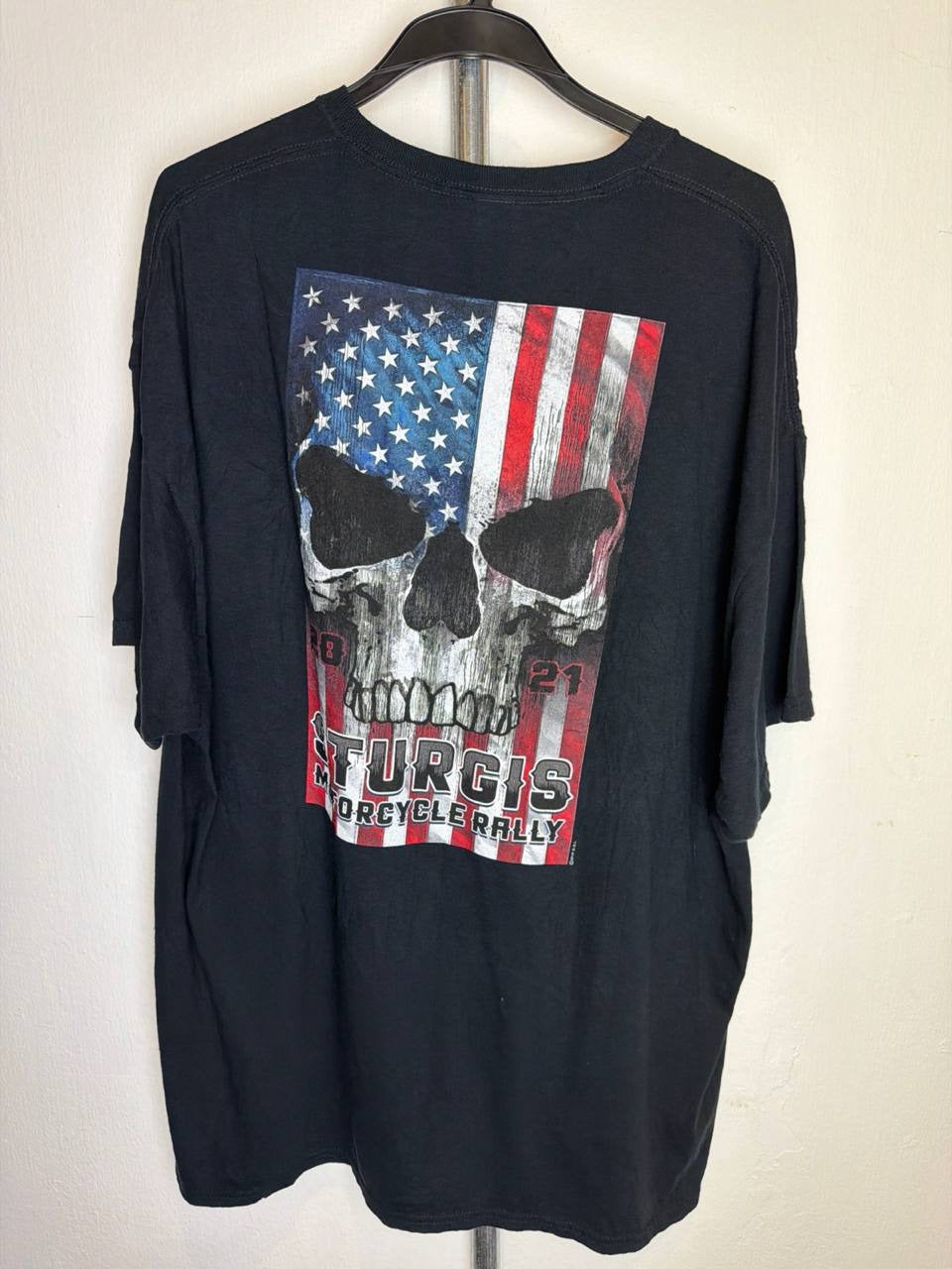 Sturgis Graphic T-Shirt Skull Design Black 2XL