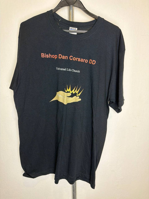 Anvil graphic t-shirt Bishop Dan Corsaro DD print black L