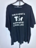 Tor Project graphic t-shirt black XL