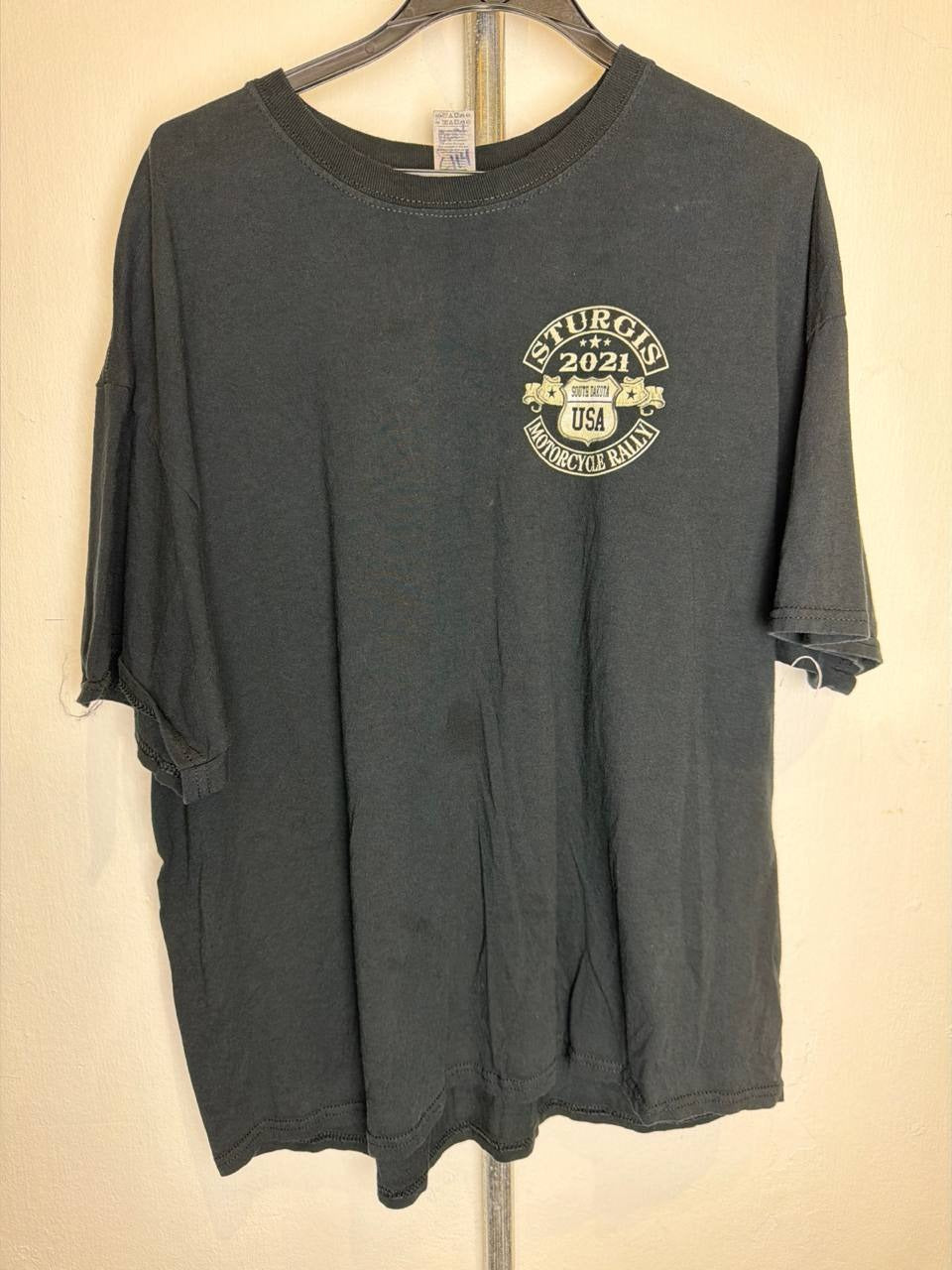 Gildan Graphic T-Shirt Sturgis Motorcycle Rally Black 2XL