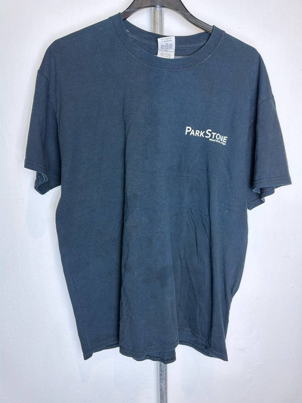 Gildan graphic t-shirt Parkstone logo navy L
