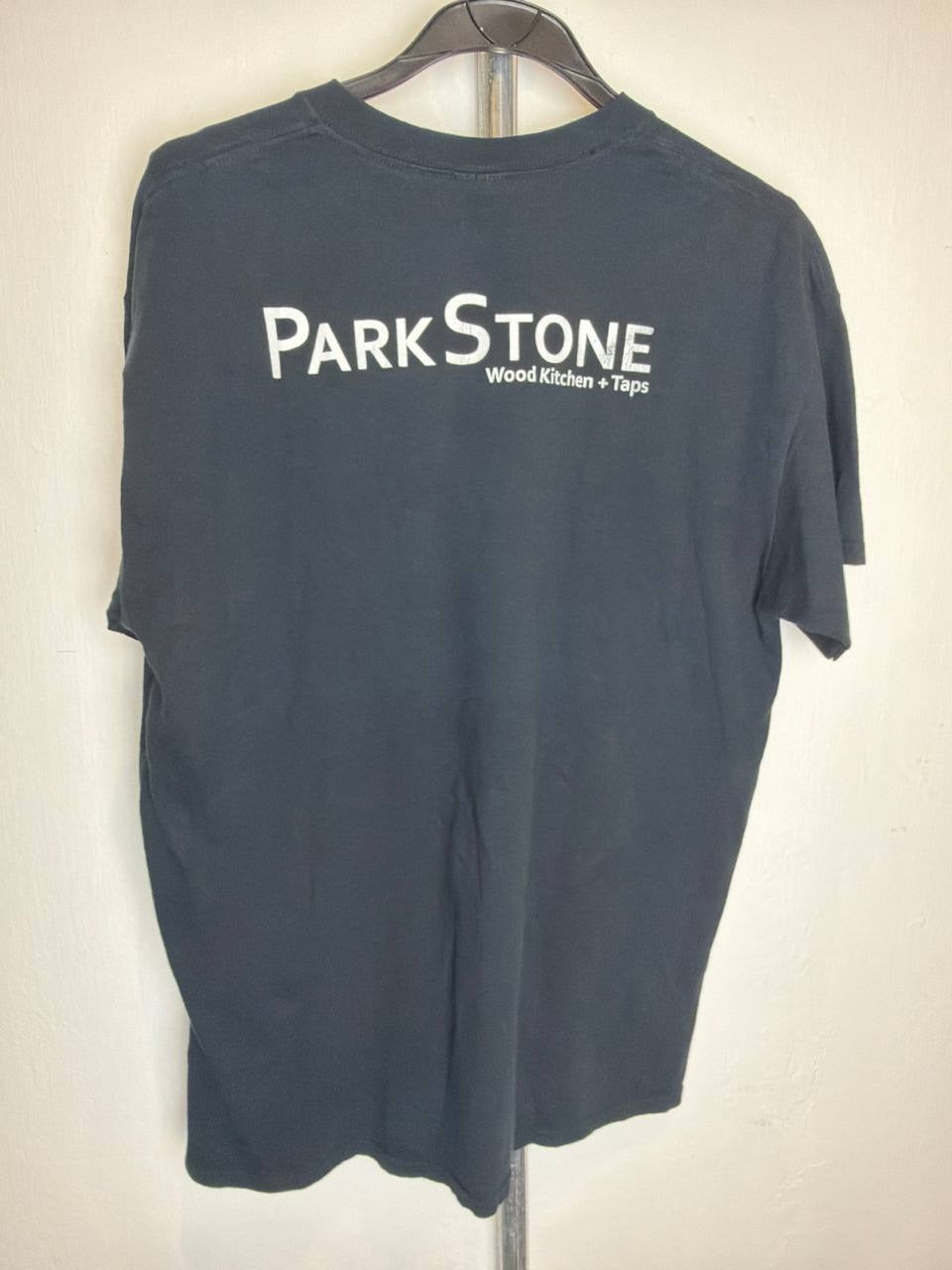 Gildan graphic t-shirt Parkstone logo navy L