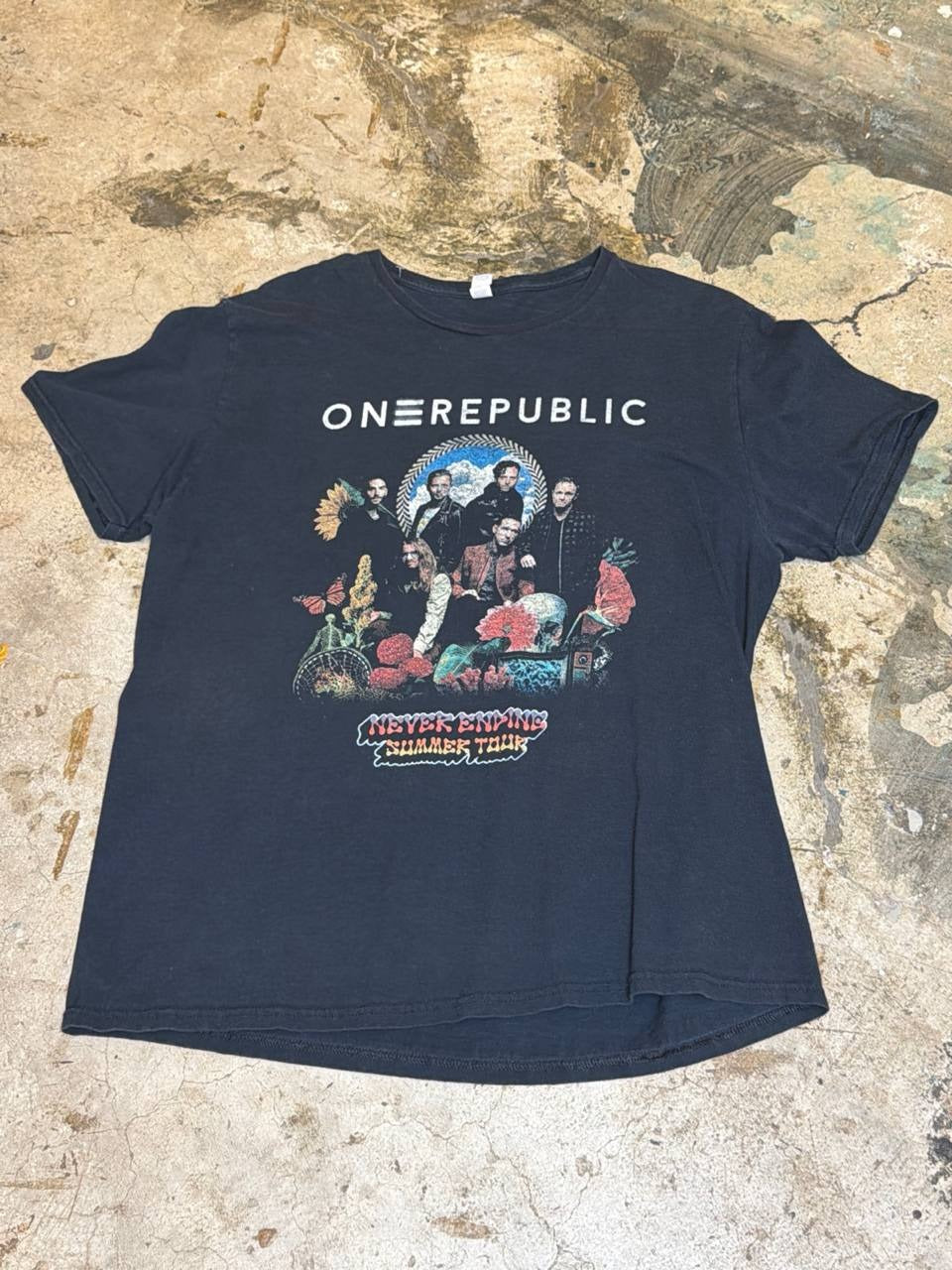 OneRepublic graphic t-shirt Never Ending Summer Tour black XL