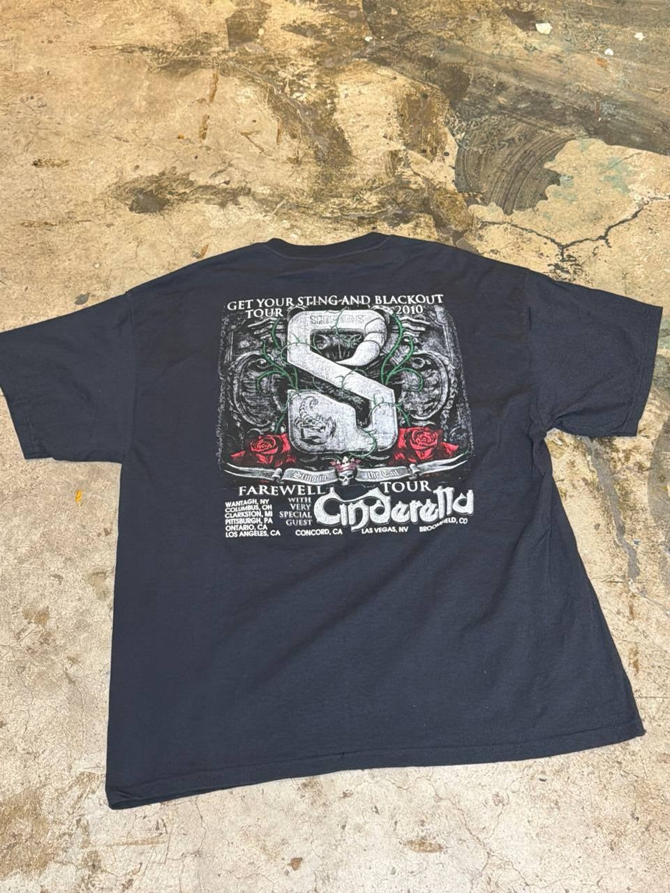 Scorpions Graphic T-Shirt Farewell Tour Black XL