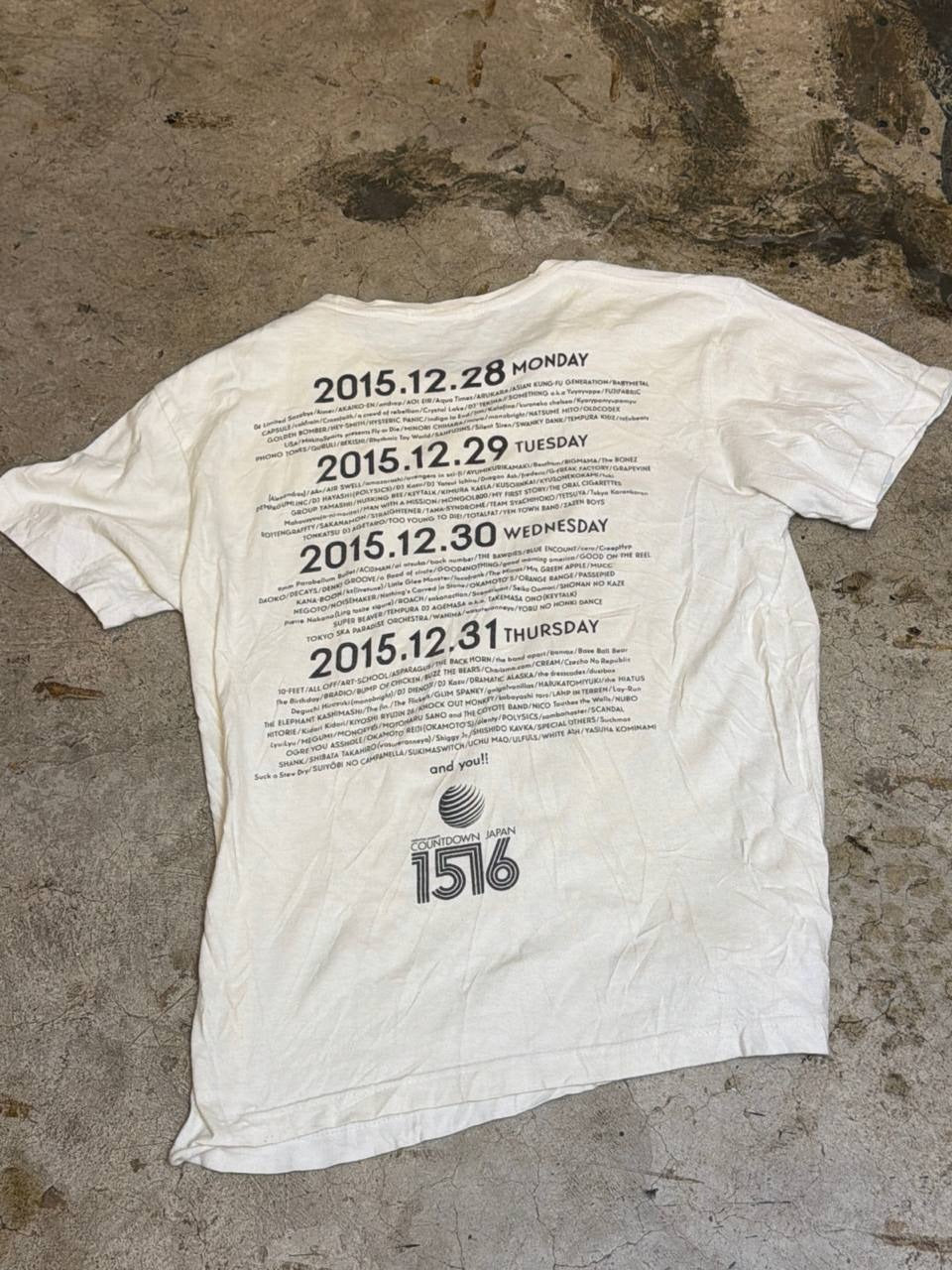 rockin' on graphic t-shirt Countdown Japan white M