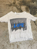 Arashi Graphic T-Shirt featuring 'LOVE' design in light grey L