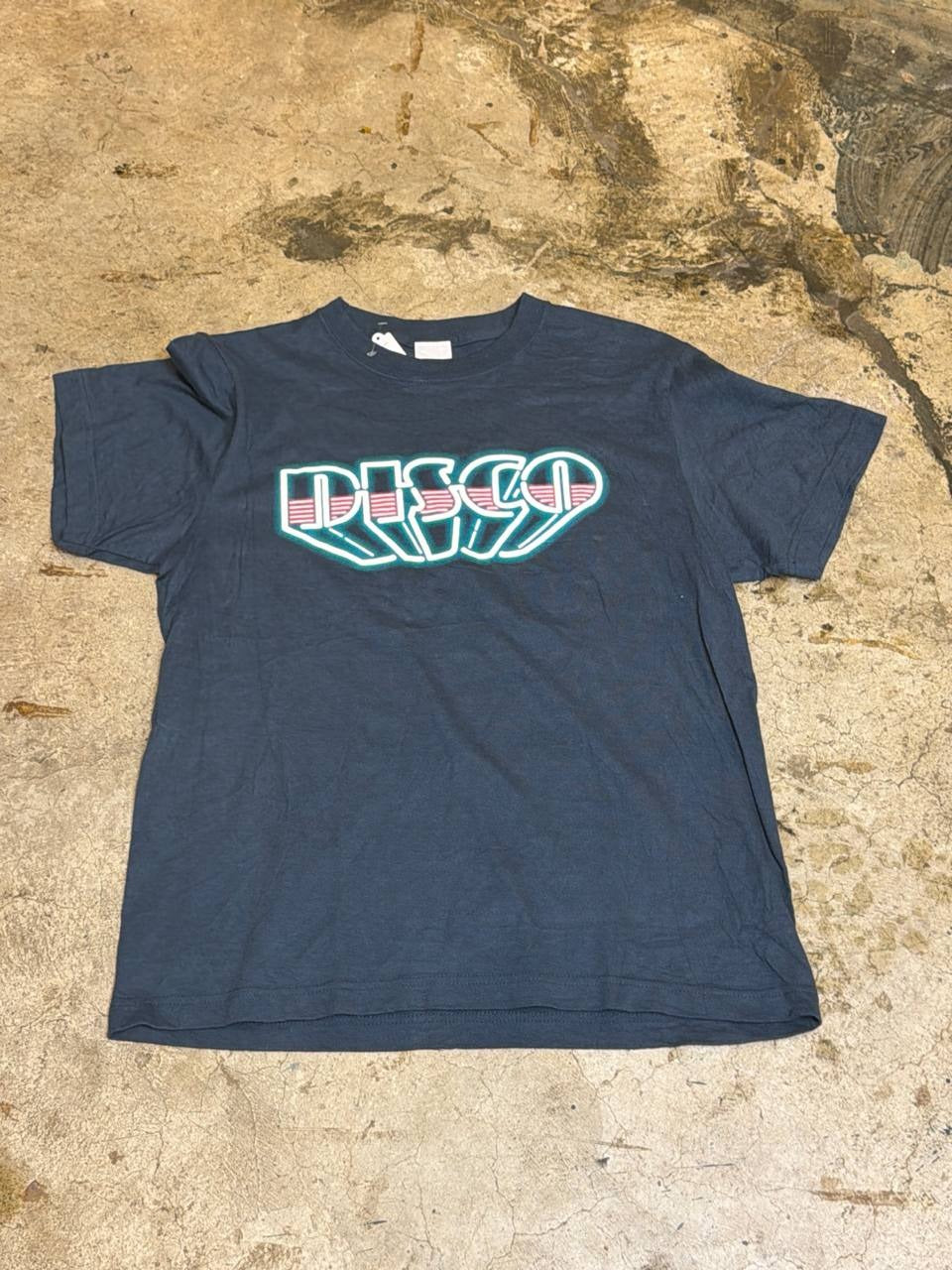 Denki Groove graphic t-shirt black with disco print size S