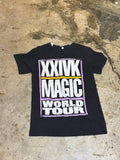 Bruno Mars Graphic T-Shirt XXIVK Magic World Tour Black S